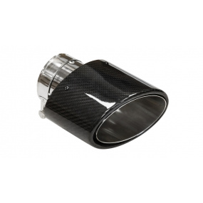Koncovka tlumiče 90x150mm vstup 76mm Carbon Gloss