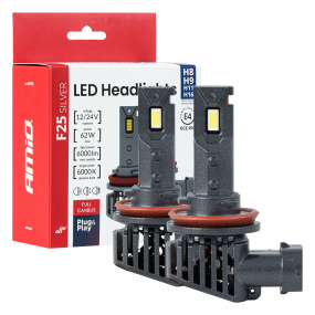 Autožárovky LED F25 SILVER FULL CANBUS 62W H8 H9 H11 H16 12V 24V AMIO-04705 Autožárovky LED F25 SILVER FULL CANBUS 62W H8 H9 H11 H16 12V 24V AMIO-04705