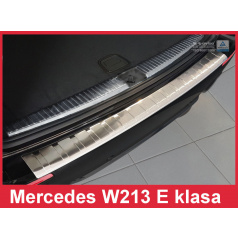 Nerez kryt-ochrana prahu zadního nárazníku Mercedes E W213 kombi 2016+