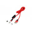 Magnetický USB kabel 3v1 na Lightning USB-C micro USB 1 m UC-8 