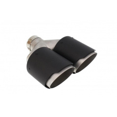Koncovka tlumiče 114mmx2 vstup 76mm Carbon Mat