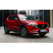Nerez kryt-černá ochrana prahu zadního nárazníku Mazda CX-5 II 2017