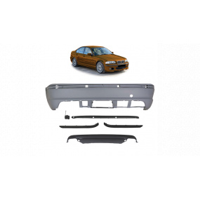 Nárazník BMW 3 E46 Zadní s difuzorem Nárazník BMW 3 E46 Zadní s difuzorem
