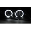 BMW E46 04.2003-06 Coupe, Cabrio přední čirá světla Angel Eyes CCFL Xenon black