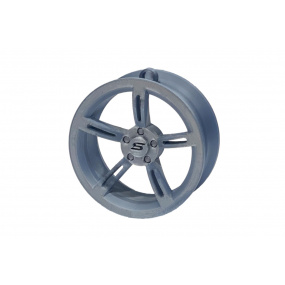 Zawieszka Slide Felga 04 Silver 70mm Brelok Bombka Świąteczna