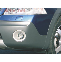 Rámečky mlhových světel - ABS stříbrný, Škoda Octavia II RS