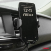 Držák do auta na mřížku s indukční nabíječkou 15W AMIO-03778