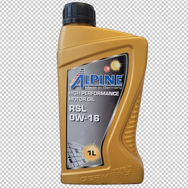 Syntetický motorový olej Alpine 0W-16 RSL 1 L Syntetický motorový olej Alpine 0W-16 RSL 1 L