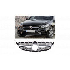 Gril Mercedes-Benz C W205 S205 A205 C205 Facelift Stříbrný Typ A