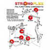 Škoda Superb StrongFlex sestava silentbloků jen pro přední nápravu 12 ks