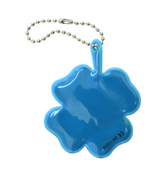 Přívěšek reflexní ČTYŘLÍSTEK - modrý