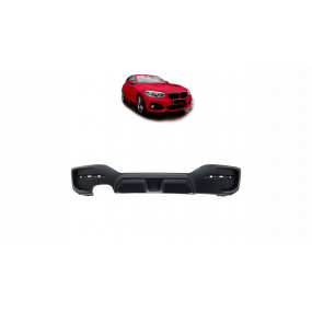 Difuzor BMW 1 F20 F21 Facelift Zadní Matná Černá Difuzor BMW 1 F20 F21 Facelift Zadní Matná Černá