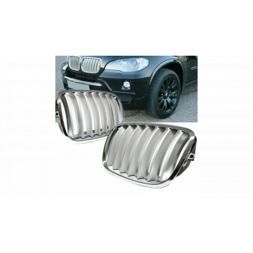 Gril BMW X6 E71 E72 X5 E70 jednotlivé žebro Matt Silver