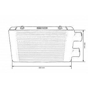 Intercooler TurboWorks 400x300x76 jednostronny Czarny