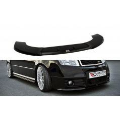 Spoiler pod přední nárazník pro Škoda Fabia RS Mk1, Maxton Design (černý lesklý plast ABS)