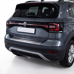 Nerez broušený kryt horní hrany zadního nárazníku VW T-CROSS 2019-23