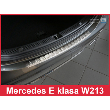 Nerez kryt-ochrana prahu zadního nárazníku Mercedes E W213 2016+
