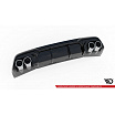 Nástavec nárazníku Cupra Formentor zadní v.3 + atrapa výfuku Gloss Black stříbrná
