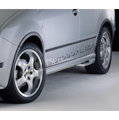 Lemy blatníků, ABS černý s rastrem, Škoda Fabia Combi/Sedan