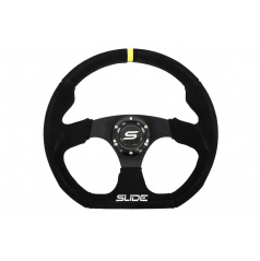 Sportovní volant SLIDE černý semišový 350 mm