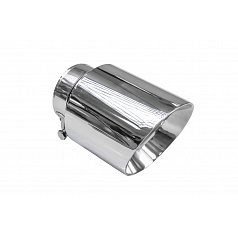 Koncovka tlumiče 101mm vstup 70mm Leštěná