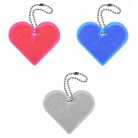Přívěšek reflexní Srdce - různé barvy