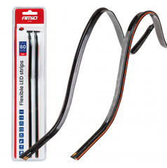 LED pásky do auta boční červené 2x30cm 12V AMIO-04576