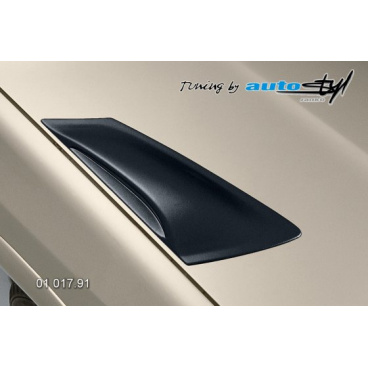 Výdechy kapoty - černý desén Škoda Octavia II