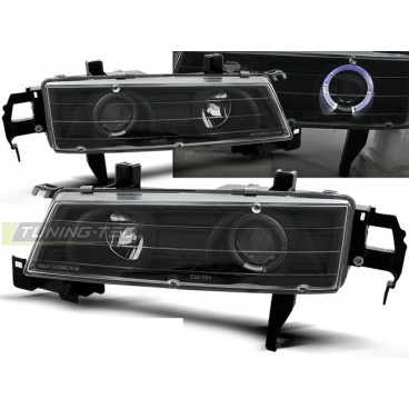 Honda Prelude 02.92-01.97 přední čirá světla Angel Eyes black