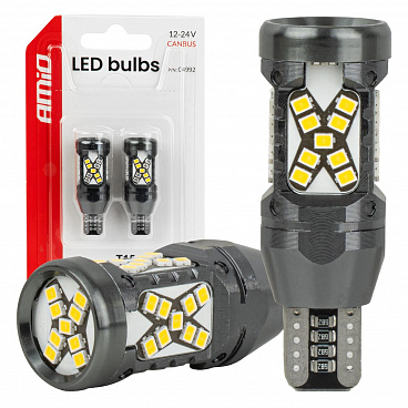 LED žárovky CANBUS W16W T15 2016 45SMD bílé 12V 24V