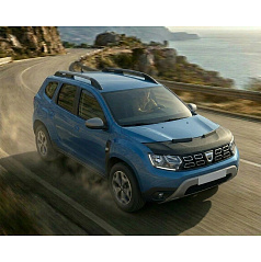Převlek přední části kapoty černý  karbon Dacia Duster 2018+