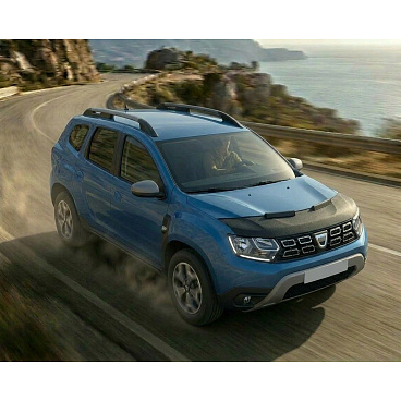 Převlek přední části kapoty černý  karbon Dacia Duster 2018+