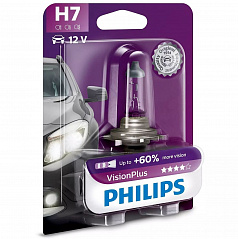 Halogenová žárovka Philips Vision Plus H7 12V 55W +60% 1 ks