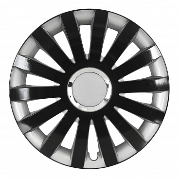 Poklice na auto SAIL 15" palců černo-stříbrná Poklice na auto SAIL 15" palců černo-stříbrná