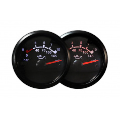 Hodiny Auto Gauge T90 52mm - Tlak oleje