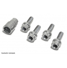 Poj. šrouby kol M12x1,25x26mm kuželové sedlo (A) 4ks+klíč