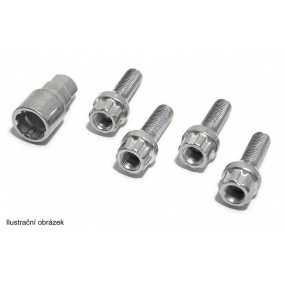 Poj. šrouby kol M12x1,25x26mm kuželové sedlo (A) 4ks+klíč