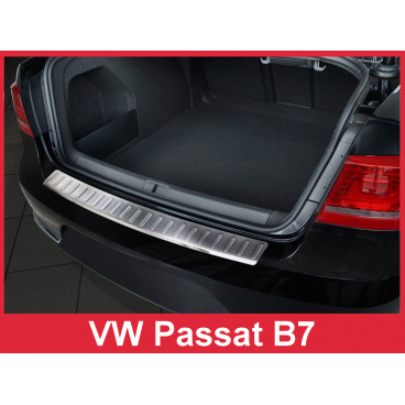 Nerez kryt- ochrana prahu zadního nárazníku Volkswagen Passat B7 sedan 2011-14