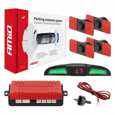 Sada parkovacích senzorů LED COB 4 černé vnitřní senzory 16,5 mm Sada parkovacích senzorů LED COB 4 černé vnitřní senzory 16,5 mm