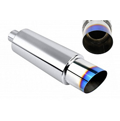 Koncový tlumič TurboWorks 89mm vstup 70mm Burn