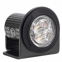 Výstražná lampa kulatá oranžová LED R65 12V 24V 12W