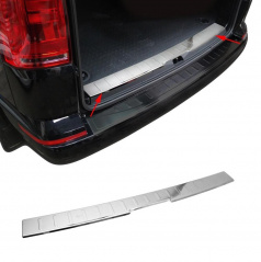 Nerez broušený vnitřní kryt zavazadlového prostoru Omtec VW T6 2015+ (1-dílné dveře)