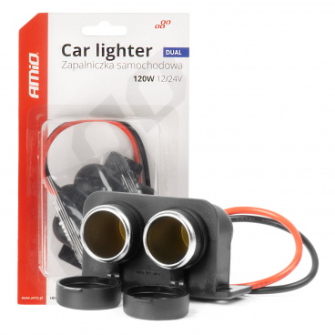 Hermetická dvojitá autozásuvka 12V 24V 