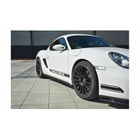 Dokładka Porsche Cayman S 987C Progi Gloss Black