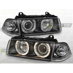 BMW E36 90-99 ANGEL EYES BLACK (LPBM21) - sedan / compact / touring