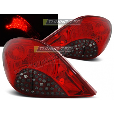 PEUGEOT 207 3D/5D 05.2006-06.2009 ZADNÍ LED LAMPY RED SMOKE PEUGEOT 207 3D/5D 05.2006-06.2009 ZADNÍ LED LAMPY RED SMOKE