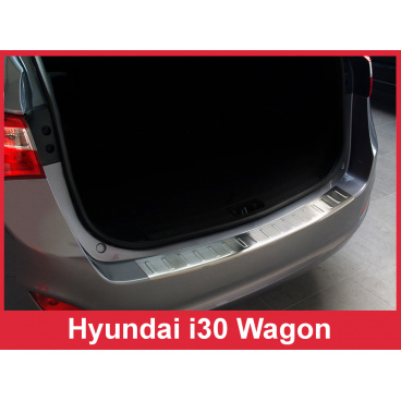 Nerez kryt- ochrana prahu zadního nárazníku Hyundai i30 Wagon 2012-16