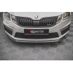 Spoiler pod přední nárazník ver.1 pro Škoda Octavia III RS Facelift Mk3, černý lesklý plast ABS