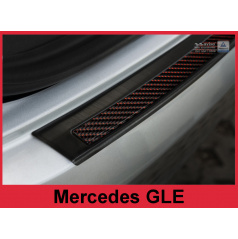 Carbon kryt- ochrana prahu zadního nárazníku Mercedes GLE 2015+