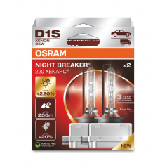 Xenon výbojky D1S Osram 12/24V XENARC NIGHT BREAKER LASER 4500K +220% 2 ks